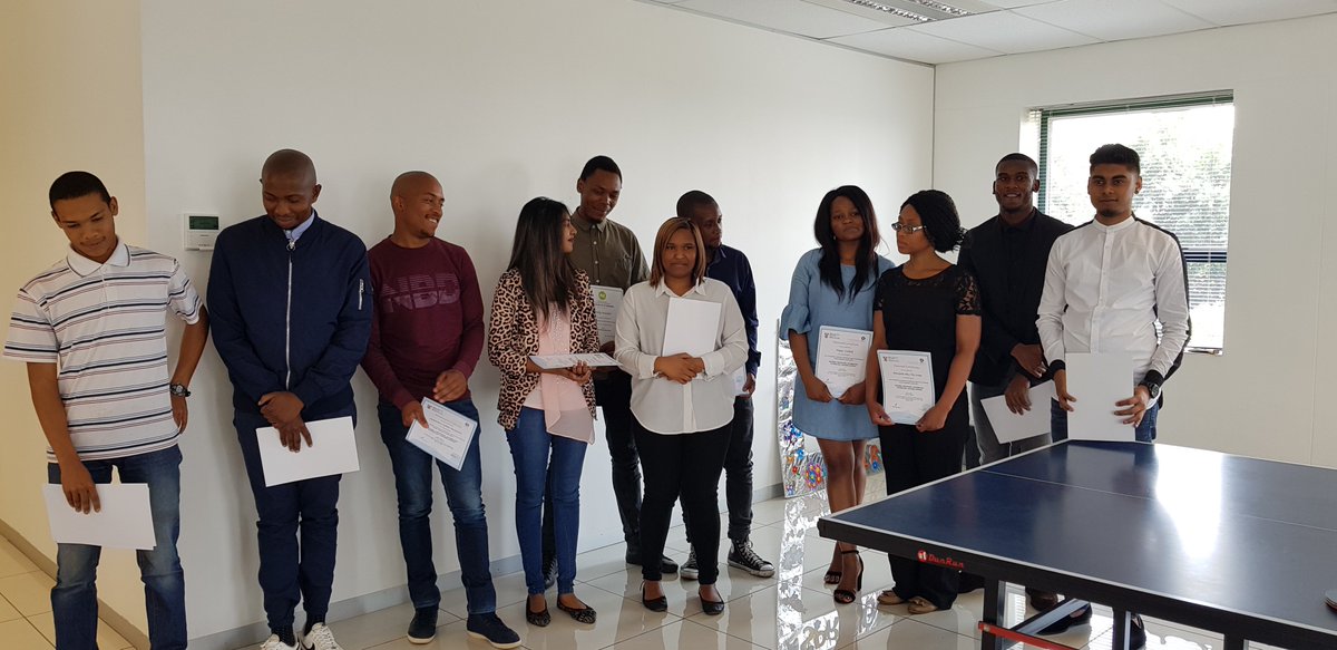 ProServZA's tweet photo. CONNECTION TELECOM LEARNERSHIP PROGRAMME GRADUATION 2017/2018.
ProServ SA was appointed by @ctel_za to provide training for 12 learners in the System Support NQF Level 5 qualification as per the MICTSeta SLA Connection Telecom.
#ConnectionTelecom #ProServSA #MICTSeta https://t.co/s6Fyr52O65
