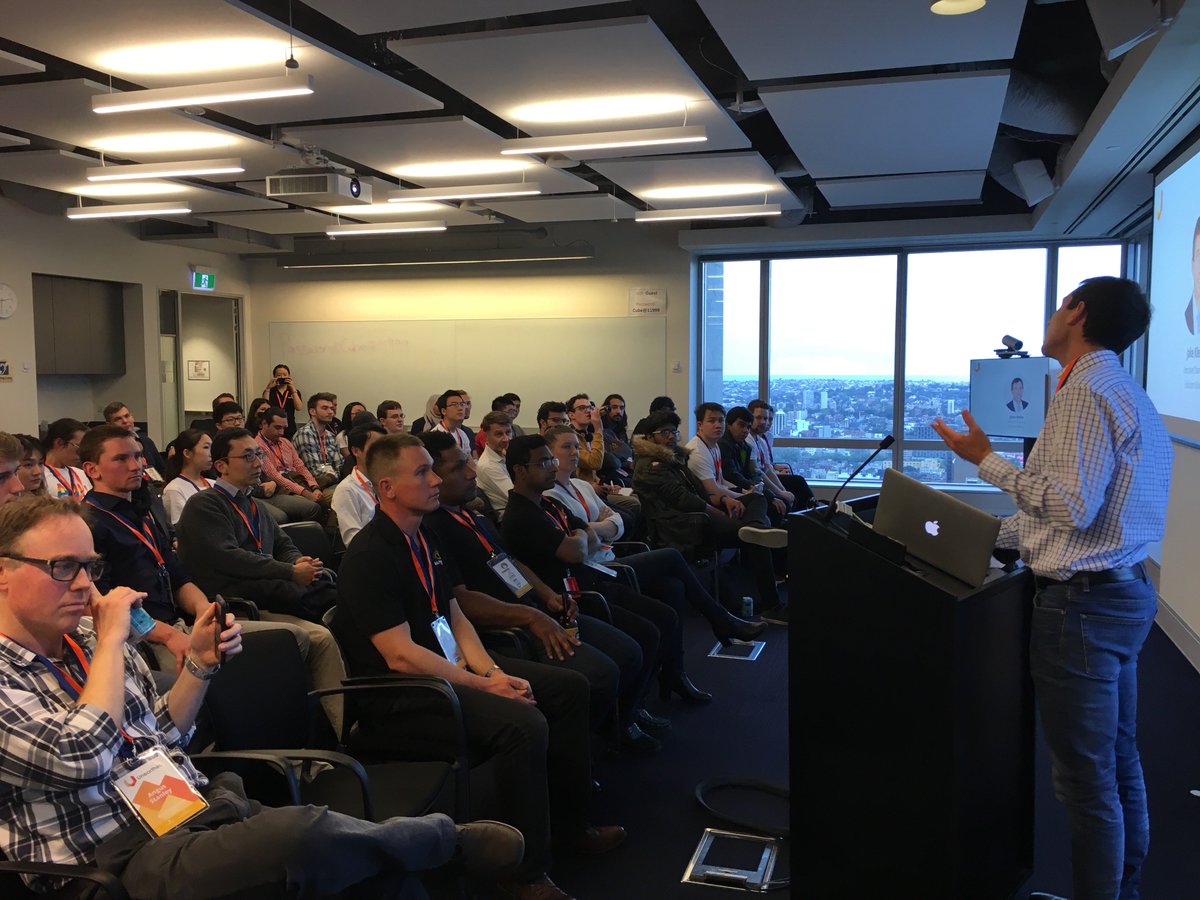 Unearthed_S's tweet photo. "The world's #knowledge is doubling every year...#mining is just at the start of this #revolution" - #EvolutionMining Executive Chairman Jake Klein delivers his #keynote address to the crowd at #UnearthedSydney. https://t.co/2351AKyFau