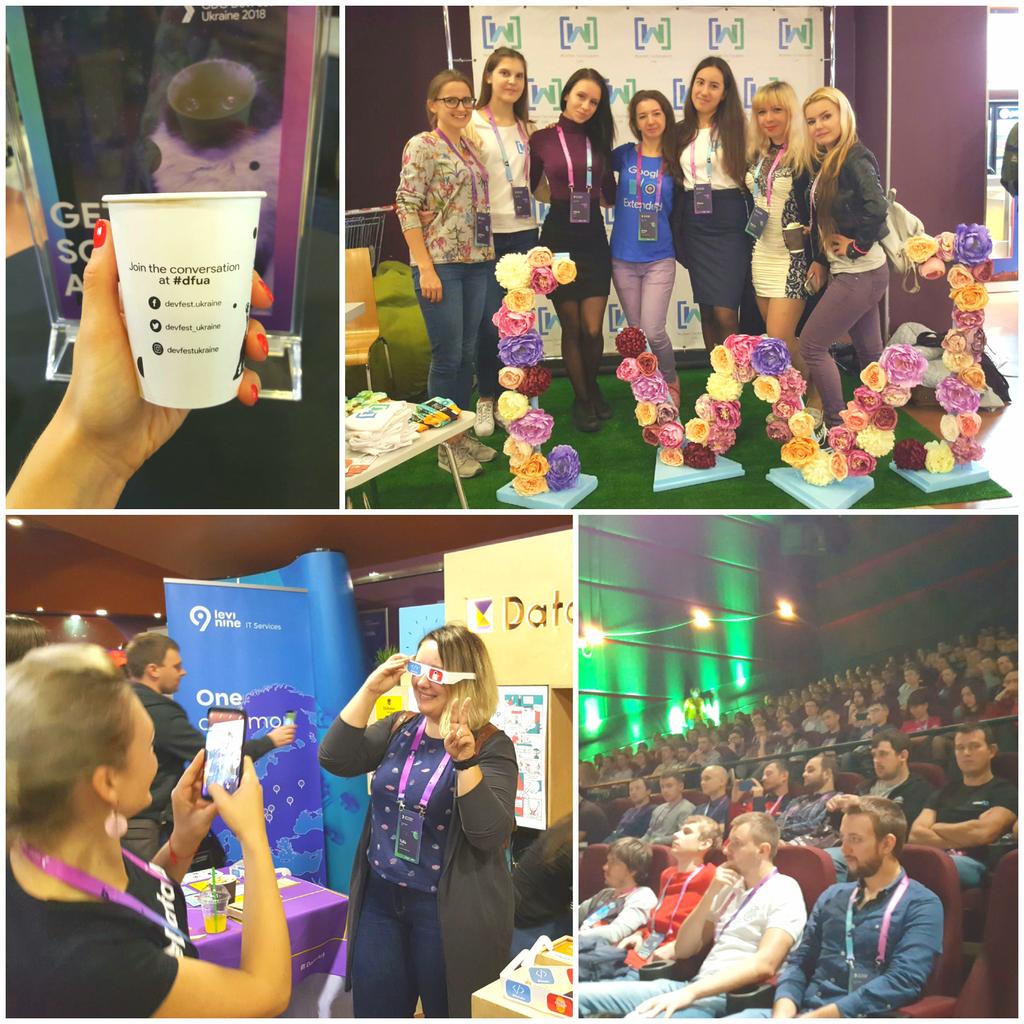 DevFest Ukraine, you are doing it right! 1000+ people, 40 sessions, great team, great coffee, an an amazing Women Techmakers booth! I love you people! #dfua #DevFest18 #DevFestStories #WTM