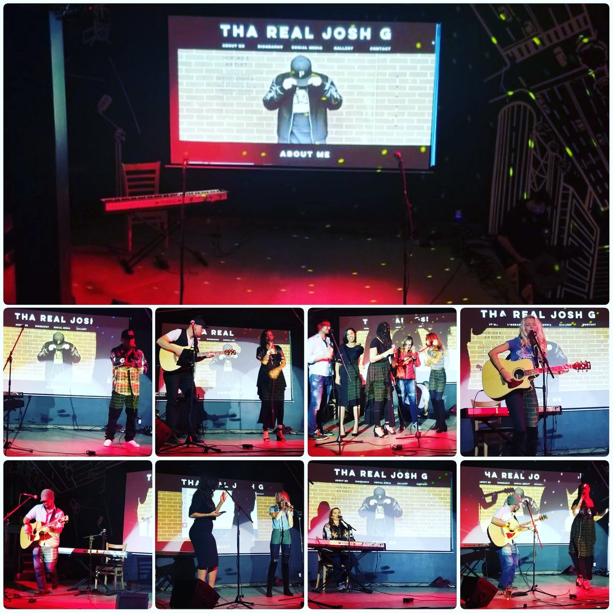 realgeraldauger's tweet photo. Amazing night of performances at the "Nowadays" single releaseTONIGHT!! Official music video & website launch of #ThaRealJoshG at the #JunctionYYC Multiple Special Guest Performances were truly inspiring!! #Creator #ThaRealJoshG #Nowadays #JustineTyrell #SteveRokosh #Eclectic https://t.co/8fen24W0vj