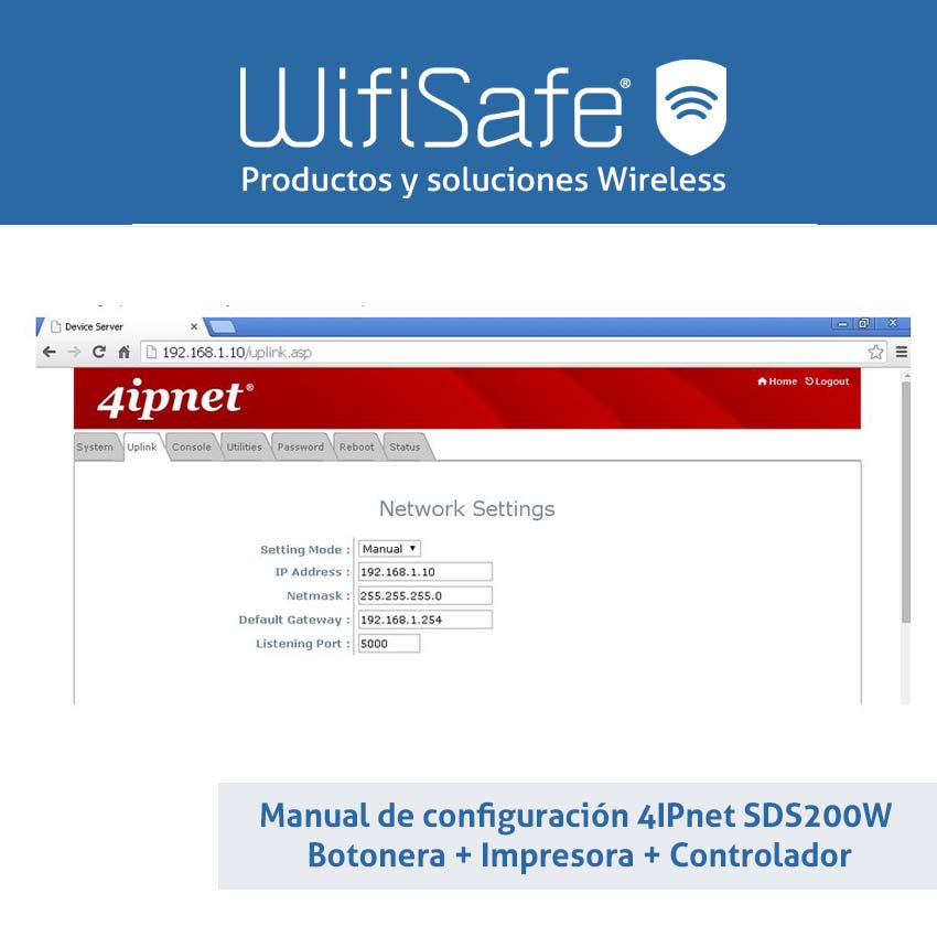 wifisafespain's tweet photo. #Manual de configuración #4ipnet SDS200W Botonera + Impresora + Controlador https://t.co/U7KEE0bvNn #guía https://t.co/31mDX9NDZD