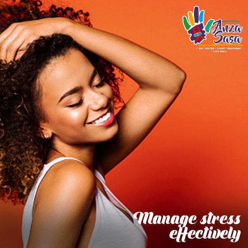 anza_sasa's tweet photo. Make life with HIV easier by keeping stress and depression under control. This helps improve your physical and emotional health. #LiveConfidently https://t.co/P1sg0gbBgH