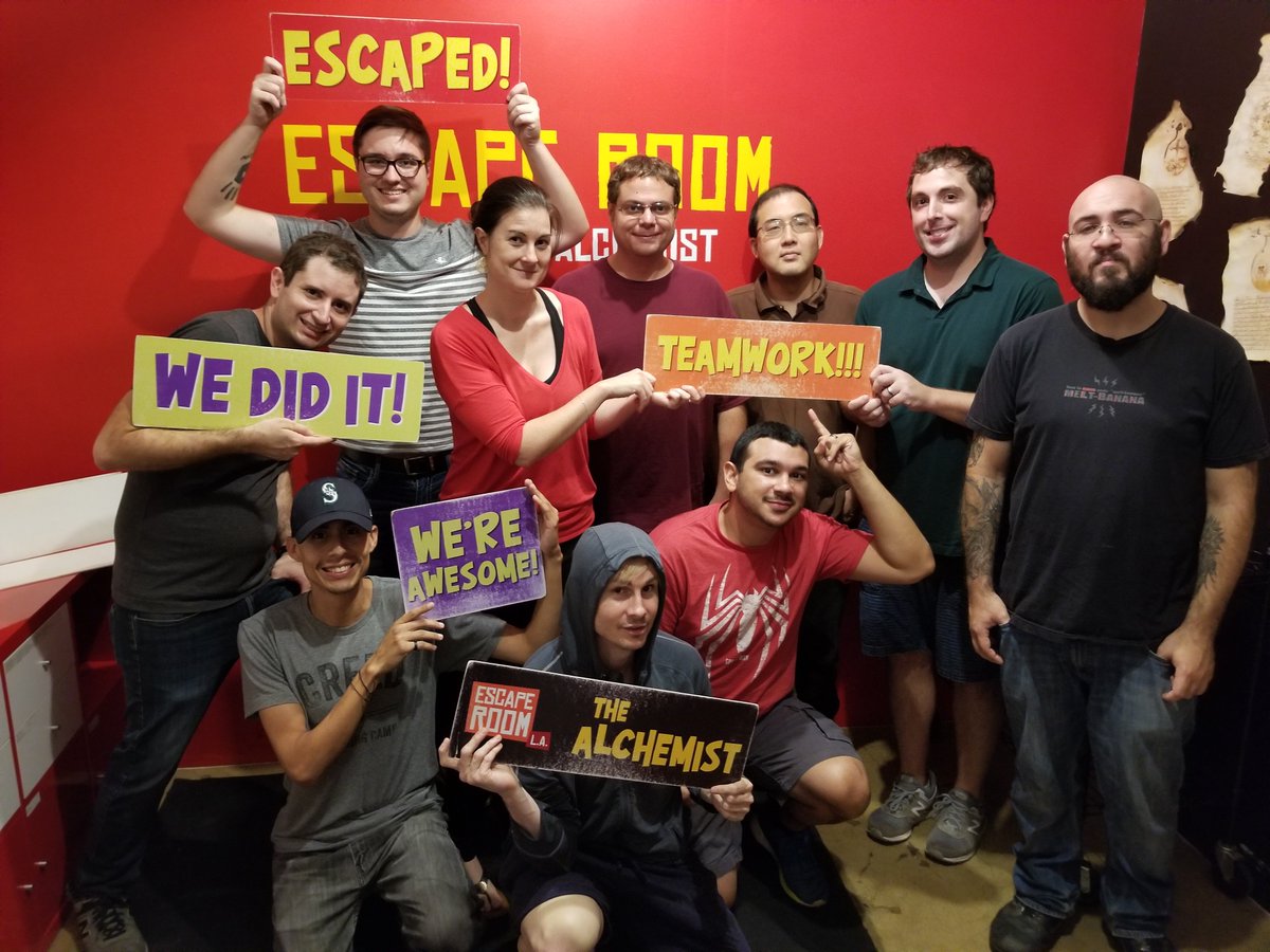 chrisledet's tweet photo. We nailed it. #EscapeRoomLA https://t.co/uO5DkTN65k