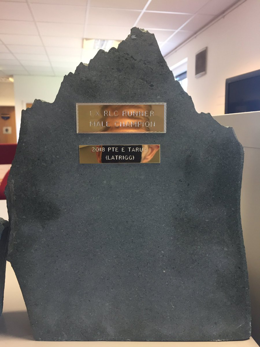 RLCRunners's tweet photo. A Close up of #ExRLCRunner Male & Female โLA Triggโ 5.5mile Winners ๐ ๐ Trophies made in #Keswick out of #KeswickStone to be displayed @RHQ_The_RLC ๐โโ๏ธMale Winner- Pte Elly Tarus @6RegtRLC & ๐๐ปโโ๏ธFemale Winner Pte Rachael Hirst @13aasp #WeAreTheRLC #BritishArmySport #RLCRunners https://t.co/DCqdJjCwHw