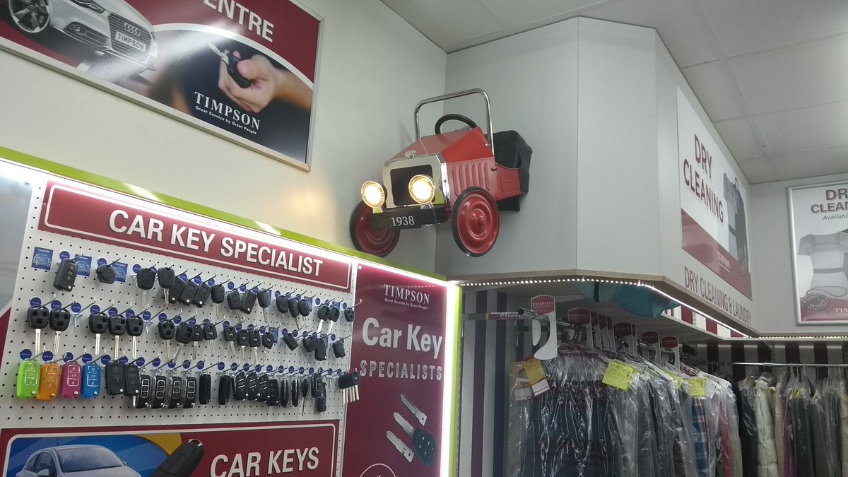 janet_leighton's tweet photo. LOOK at this COOL car in Watford Asda promoting MVP. Well done to Mark and Lee. The branch looks AMAZING! Xxx @JamesTCobbler @Timpson_News @MarkCrawley28 https://t.co/bwDKE7ukzv