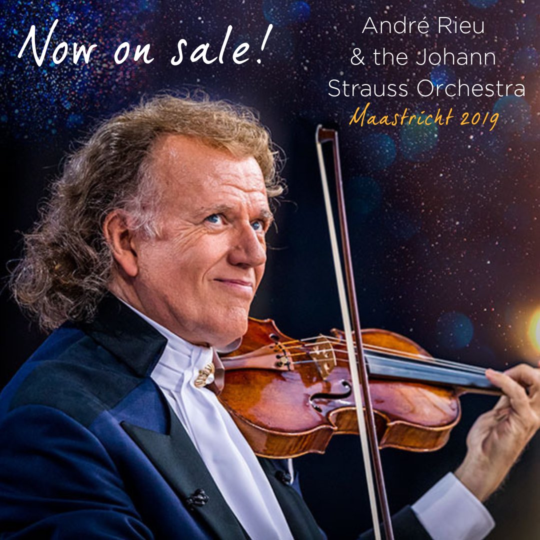 NOW ON SALE!

André Rieu &amp; the Johann Strauss Orchestra in Maastricht, July 2019!

3 &amp; 5 day Air &amp; Eurostar Breaks now available to book here: 

newmarketholidays.co.uk/16680

#AndréRieu #Maastricht #2019 #OnSaleNow