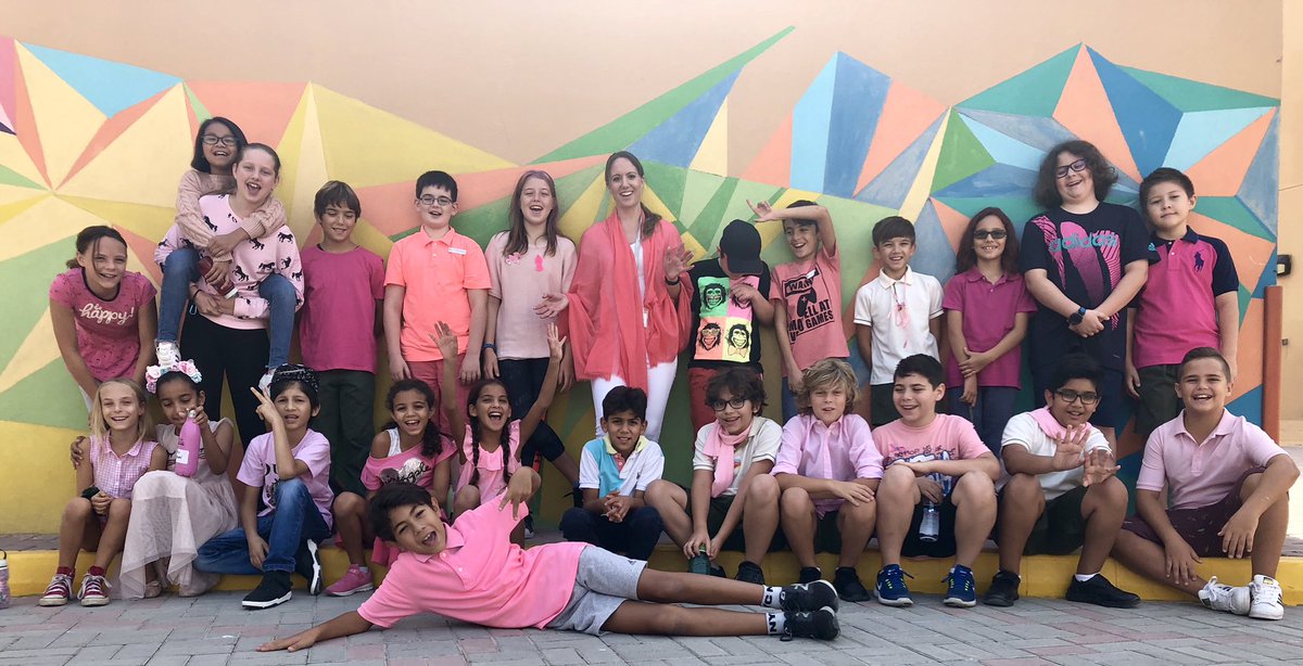 TraceyCroukamp's tweet photo. 5TC Showing their support for Breast Cancer Awareness Month on pink day at GCS 🎀 #pinkday #BreastCancerAwarenessMonth #behappybegcs #mygcs @GCGPYPG5 https://t.co/POT59wDZN5