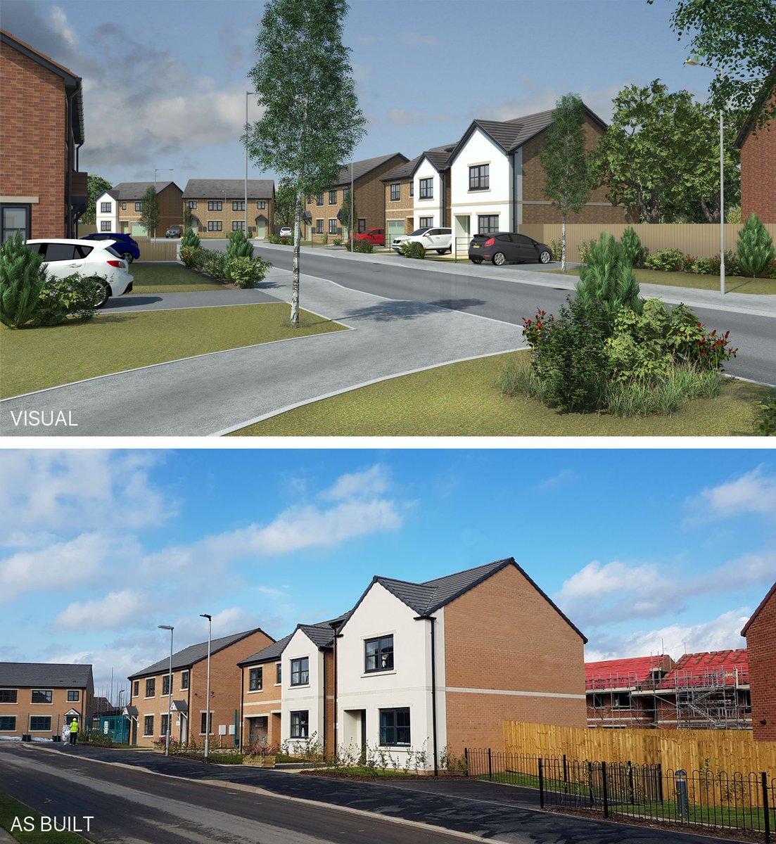 hallidayclark's tweet photo. A Friday spot the difference to celebrate the launch of the for sale units at Northgate, Braithwell Road, @HousingRMBC . For more information check out our website https://t.co/6hKGb9Gv1g https://t.co/8dG3wEOsCv