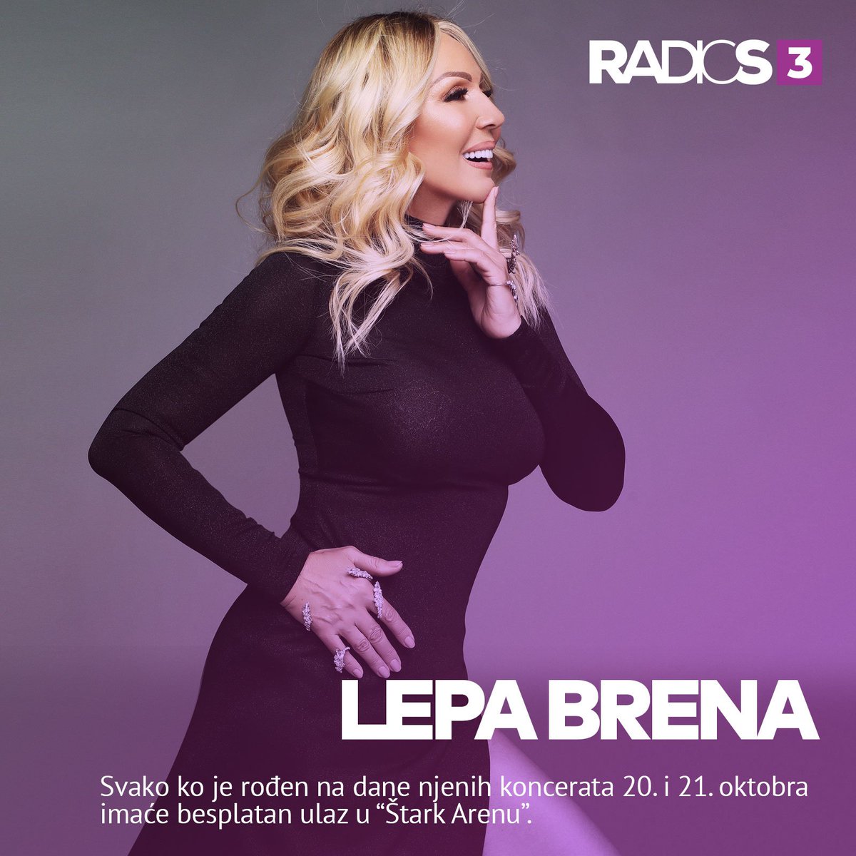 RadioS_3's tweet photo. Lepa Brena spremila iznenađenje za ljude koji su rođeni 20. i 21. oktobra :) https://t.co/uPrrImC6hK