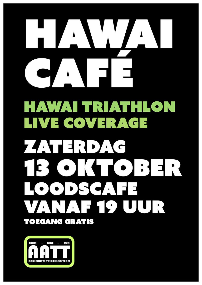KnoetAATT's tweet photo. Heb je nog geen plannen morgenavond en je wil de Ironman van Hawaï volgen? Dan ben je bij ons zeker welkom! Locatie: het klein cafeetje van de Knoet. @3athlon_BE https://t.co/YJzf1DW6OP