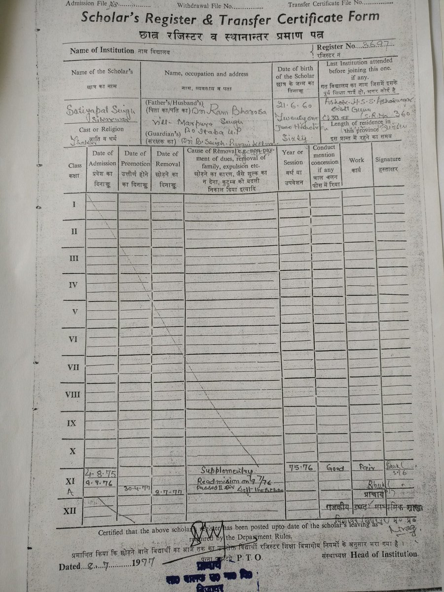 Yogi's Minister SP Singh Baghel got elected from reserved seat by giving a fake SC certificate.He originally declared himself a Thakur in his school, then an OBC to get a job at college in OBC quota&amp;finally as SC to get reserved seat! Now he evades HC notice in Election Petition!