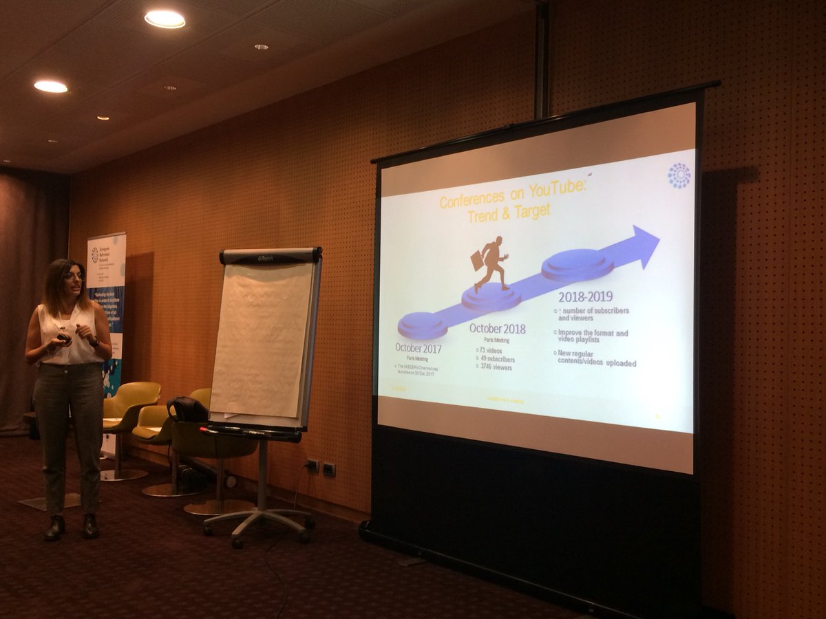 vascern's tweet photo. #eHealth WG @RaffaellaGaeta2 presenting our #YouTube Channel progress since 1 year and the videos with most viewers! Great results for our #PillsofKnowledge #ShareCareCure #ERNeu #communication #socialmedia https://t.co/7N3KQupsgw