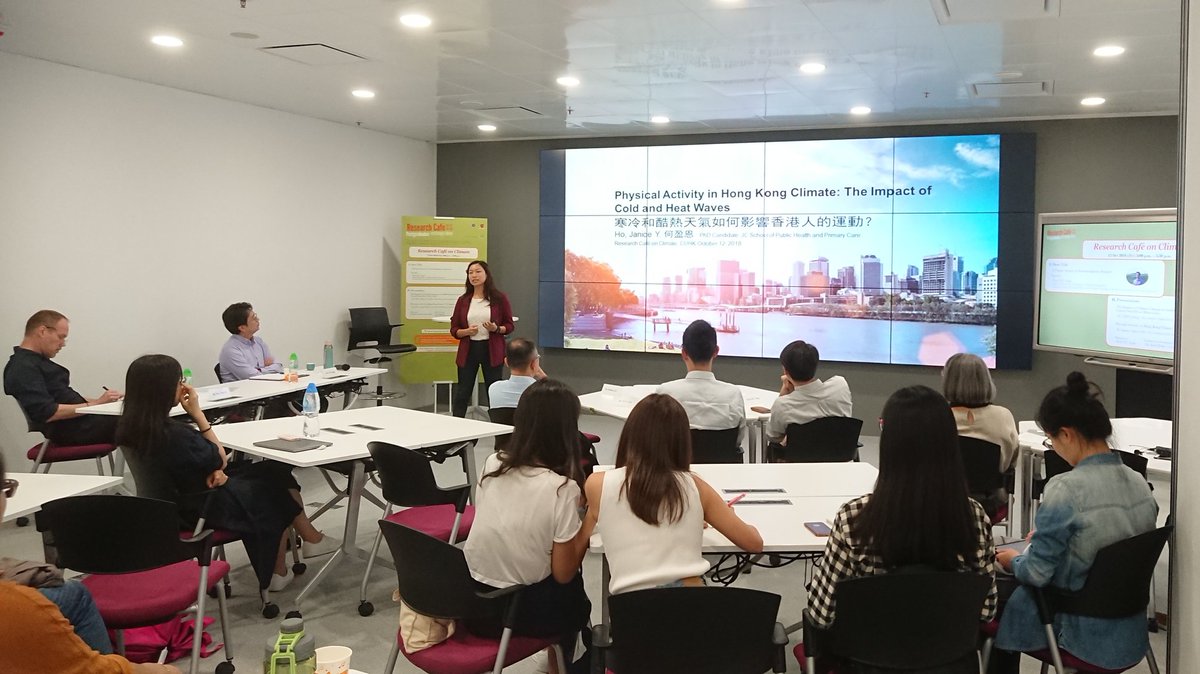 cuhklibresearch's tweet image. The 2 research students from Earth &amp;amp; Atmospheric Sciences and Public Health respectively, share their topics and fingings to the audiences. #researchcafe #CUHKLIBRARY