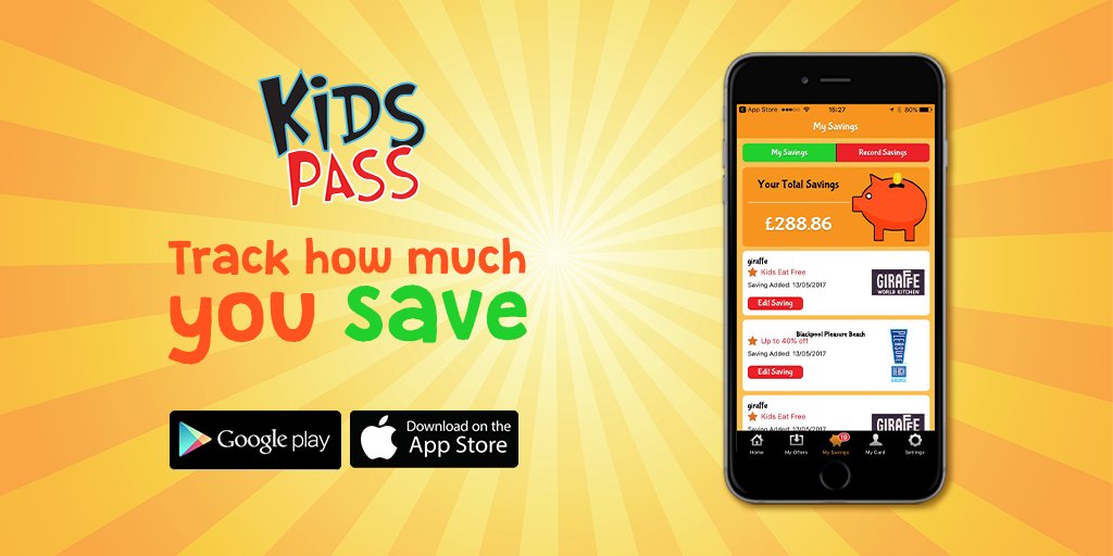 Kids Pass on Twitter: "Have you downloaded the Kids Pass App? FREE to  download! Find out more here 👉 https://t.co/sDSJsdBAES ⭐️ up to 40% off  #cinema ⭐️ up to 65% off #daysout