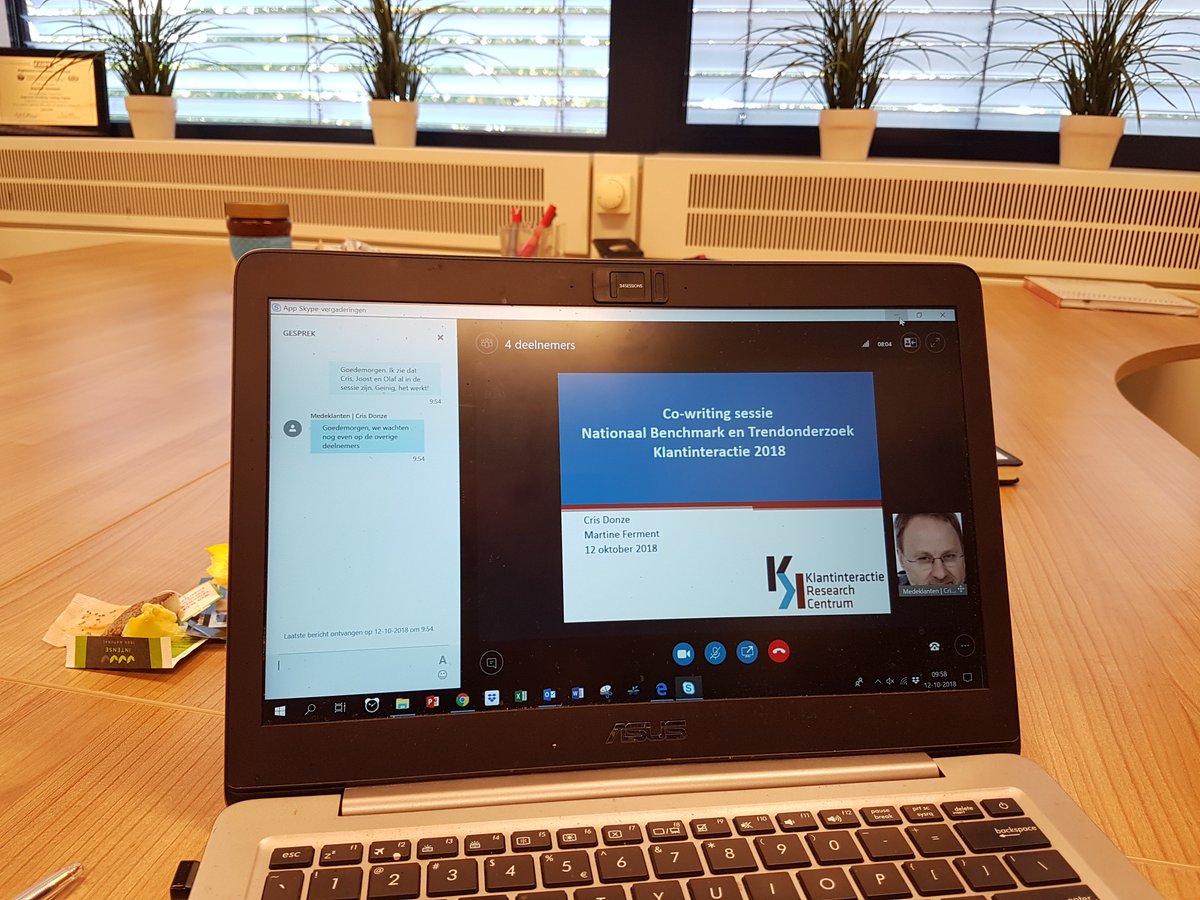 De co-writing-sessie van <a href="/StichtingKIRC/">Klantinteracties</a>  gaat over 3 minuten van start! De eerste cijfers van het nieuwe Nationale Benchmark- en Trendonderzoek Klantinteracties worden verwerkt... #klantcontact
