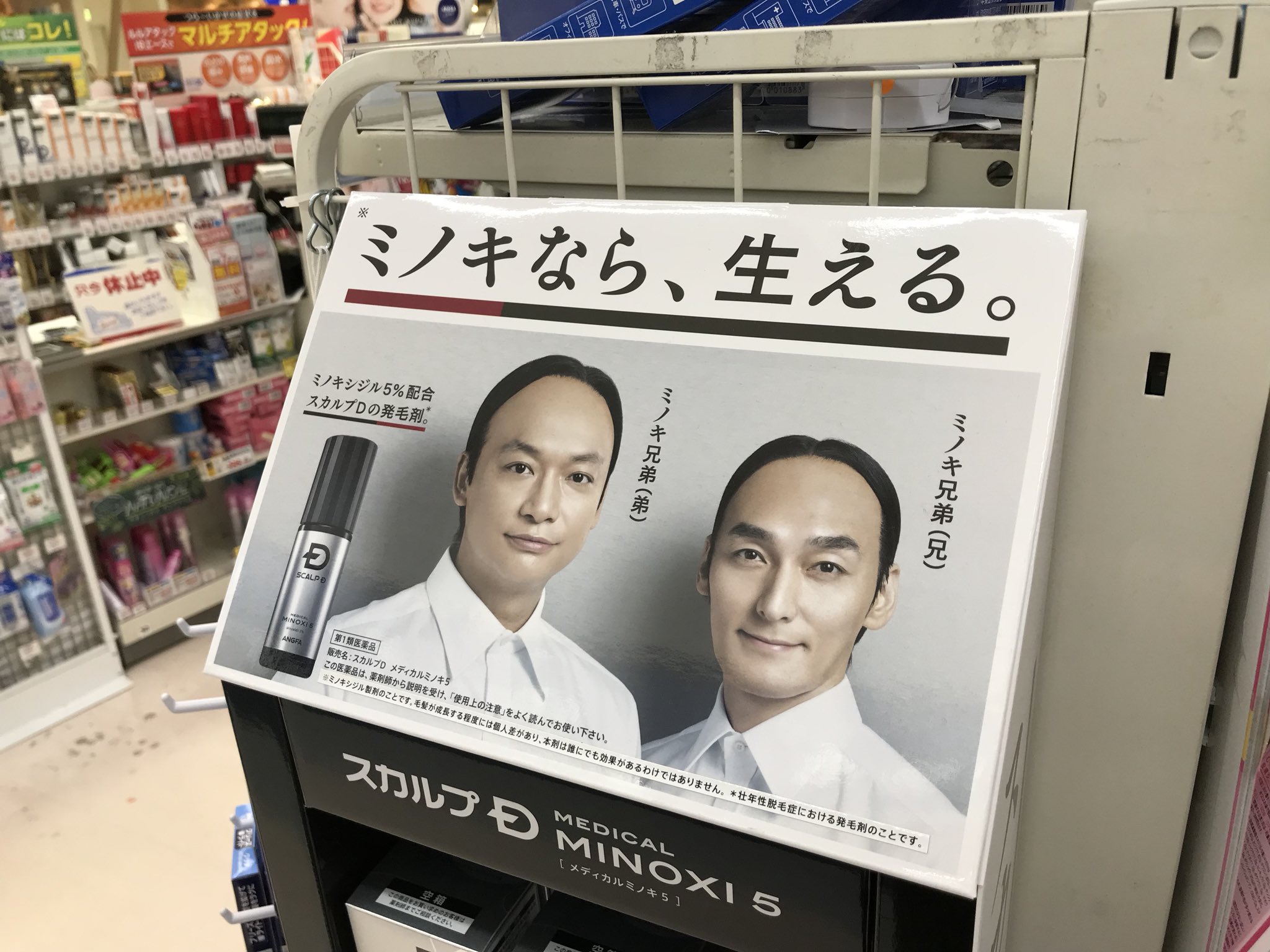 Yabuki マツキヨで ミノキ兄弟 発見 アンファー スカルプd 草彅剛 香取慎吾