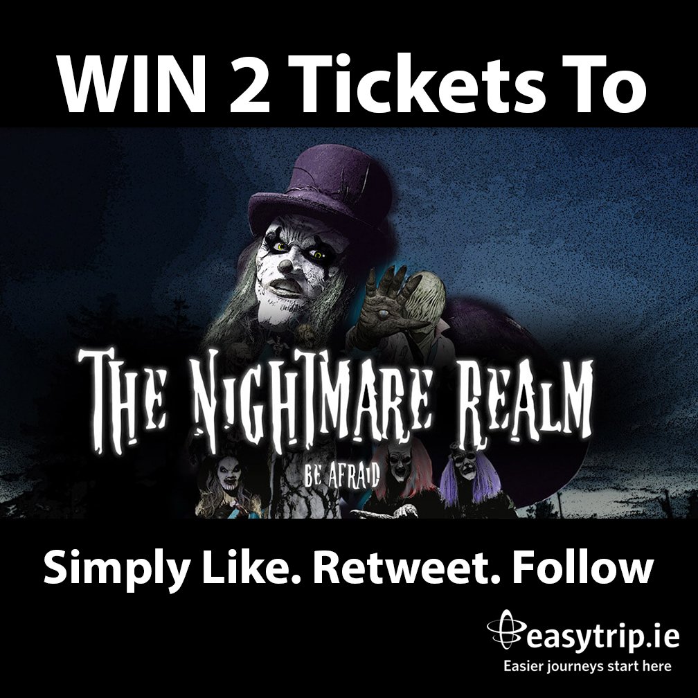 Want to win 2 tickets to  <a href="/nightmarerealm/">The Nightmare Realm</a> 

To enter, simply like our page &amp; retweet this post 🧛 👻

Winner will be announced on Friday 26th October.

Best of luck everyone :-)

#win #giveaway #Competition #easytrip #TheNightmareRealm #FeelGoodFriday