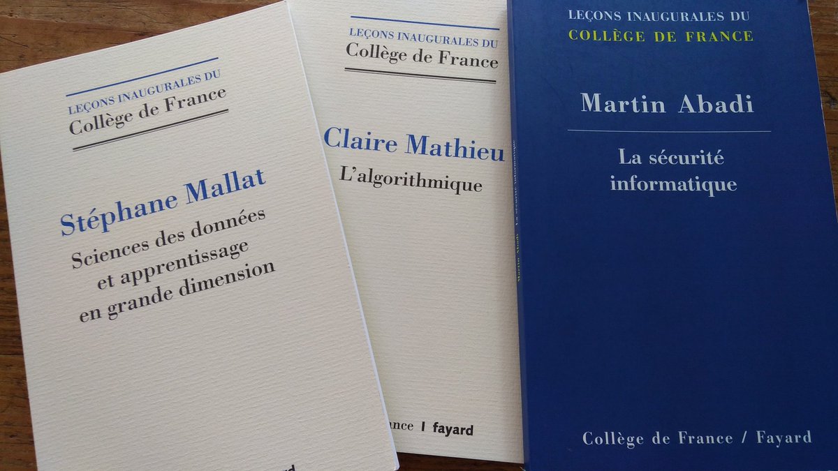 rmaziere_85's tweet image. #VendrediLecture, vendredi informatique, avec les leçons inaugurales du @cdf1530 publiées chez @EditionsFayard
#algorithmique #securite et #bigData