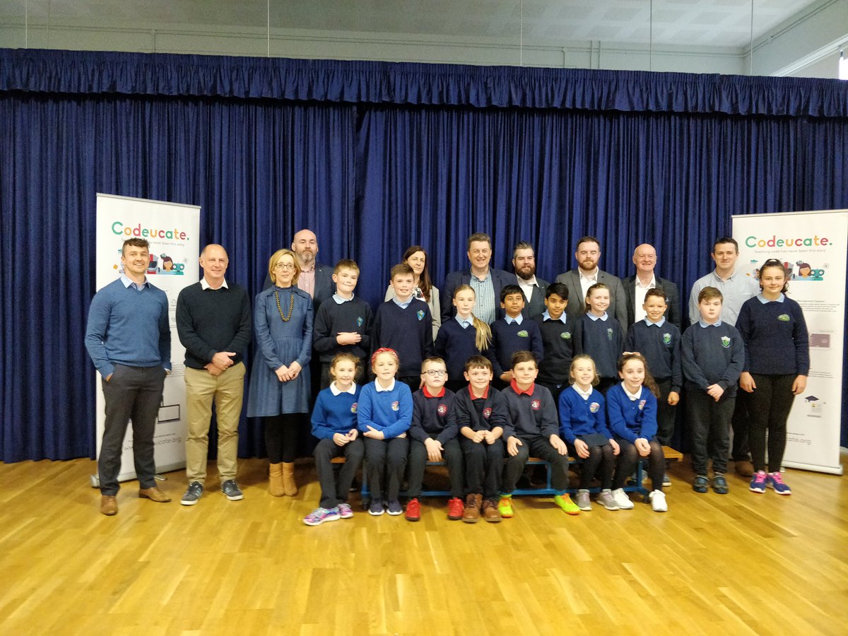 larkinniall's tweet image. Delighted to be involved with the Midlands Cluster who will focus on Coding, Graphic Design and Digital Storytelling. We had our first face to face meeting today and were pleased to have @tonyrileynz Paul Behan join us. #CodeWeek #digitalcluster #schoolexcellencefund