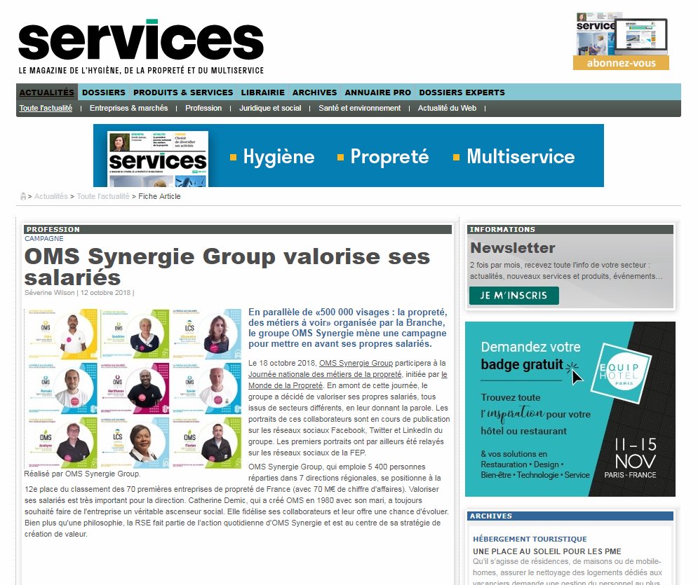 LCS_LUXURY's tweet photo. RT : Merci au magazine Services Propreté pour cette mise en lumière sur notre action "La parole aux salariés" dans le cadre de la Journée de la Propreté portée par ^@FedeProprete. L'article en ligne https://t.co/UDk16UGha8  / Partagez-le ! #corporate #JourneeDeLaPropreté https://t.co/Ut05eR4IU7