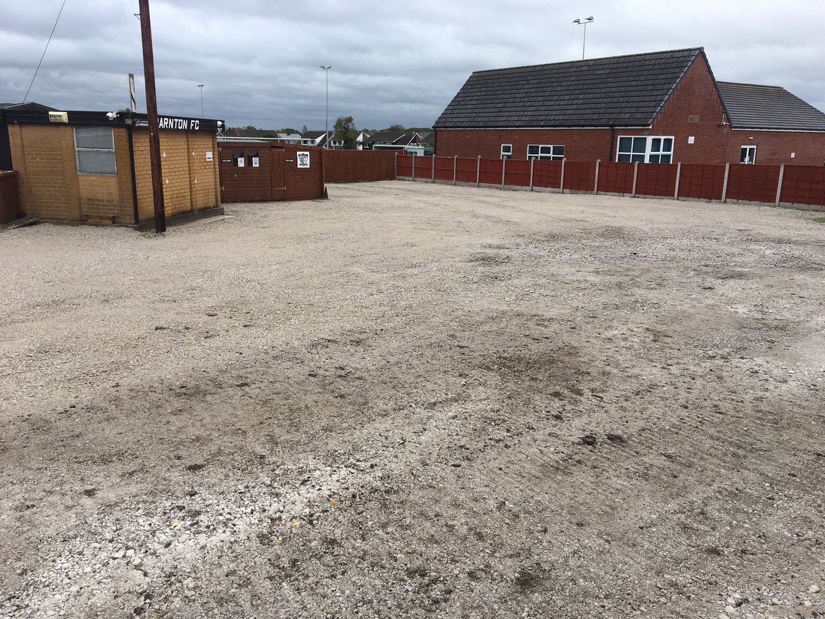 barntonfc's tweet photo. Huge progress in our car park project made today, many thanks to the Stadium gang @1874Northwich for helping today #ThroughTheWind&amp;Rain https://t.co/BAyI9LMPin