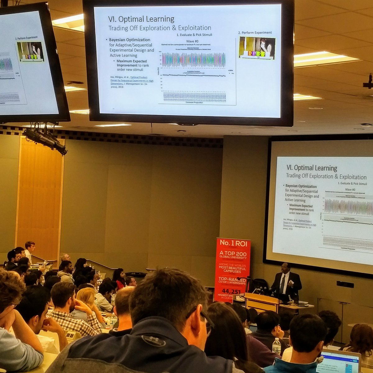 matthech's tweet photo. Mchael Thompson @ProcterGamble rocks Bayesian Opt adaptive/sequential exper design/active learning @uofcincy #ucdatascience @LindnerCollege https://t.co/qaGHQmoq7M