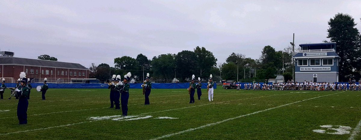 Love the support our programs show each other. The band, who missed their pre-game performance and had to perform post-game Saturday, was supported by the football team, who stayed outside to watch their entire performance.  #gocougars #theregional
