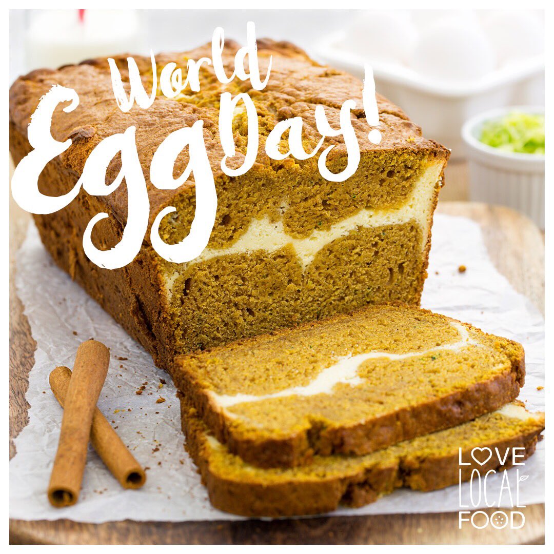 Today is #WorldEggDay! Let’s celebrate with this incredibly moist, but not too sweet #pumpkin bread! Cut into the bread and you’ll discover a rich ribbon of cream cheese that compliments the fragrant blend of spices in the bread perfectly! Get the recipe: bit.ly/WorldEggDay18