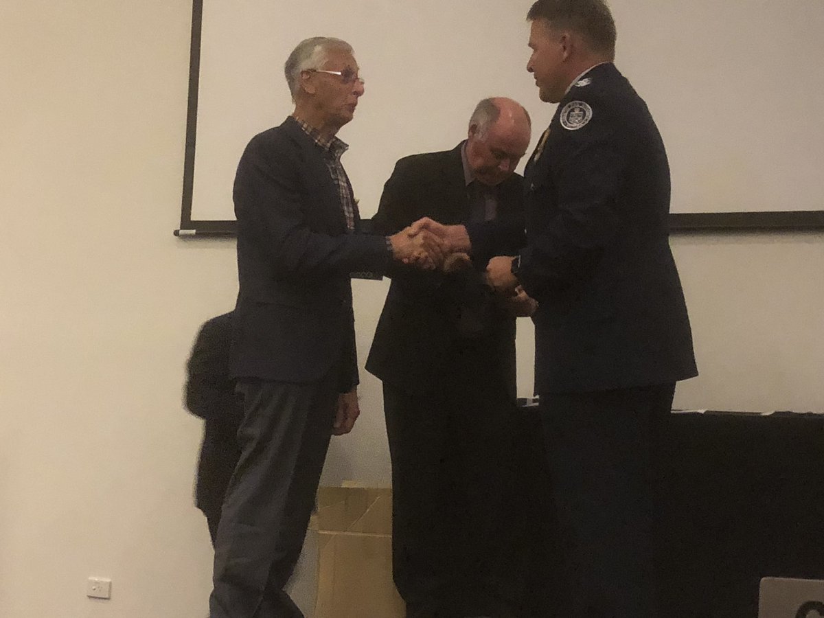 CFA_DCO's tweet photo. Tonight I had the privilege and honour to present CFA life membership awards to an esteemed group of former leaders nominated by their peers from across the brigades in the Wangaratta Group incl my first “RO” and early years mentor Neil Brock. Over 900 yr of CFA leadership there! https://t.co/HfknFRrYRK