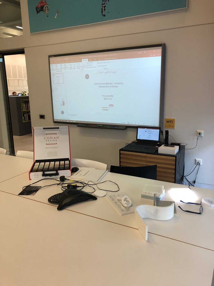 Another #Corian CPD delivered to key specifiers at a large Birmingham architects #YouCanWithCorian