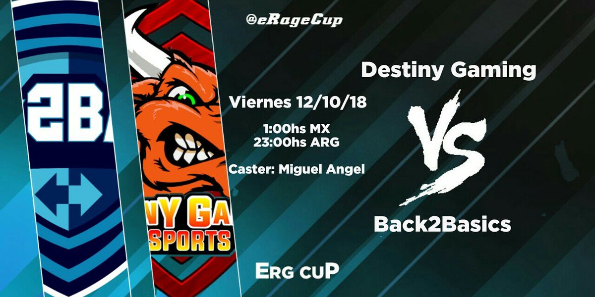 #AoV | Enfrentamiento

Hoy tendremos un partido entre @TeamBack2Basics y @DestinyGamingCR, por el avance en el losser bracket y poder llegar a la final con esta segunda oportunidad.