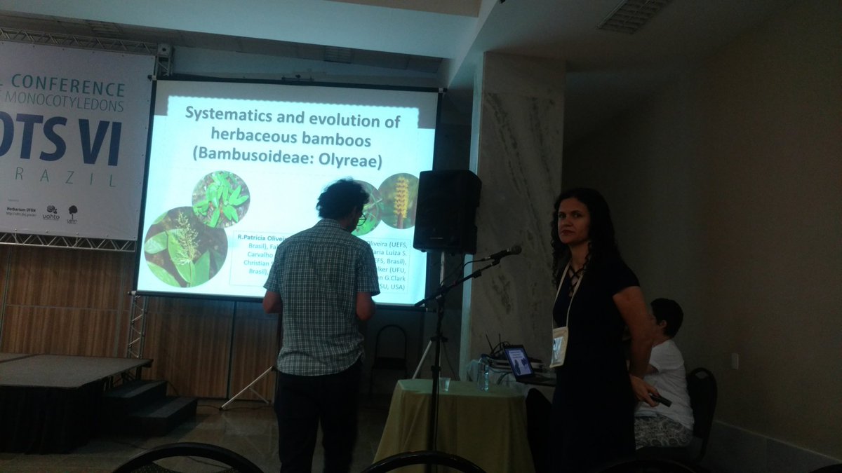 ruizlalo's tweet photo. Patricia Oliveira talking about herbaceous #bamboos #MonocotsVI #monocots6 https://t.co/GxyuTxTtPV