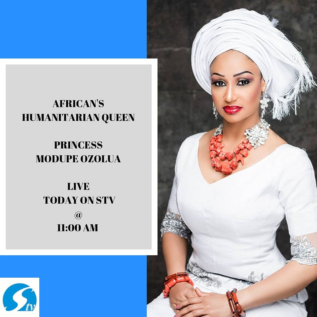 Empower54's tweet photo. Join @princessmodupeozolua today, Friday, on Silverbird TV, Nigeria at 11am talking about issues affecting Africa
#silverbirdtv #press #PrincessModupeozolua #Africashumanitarianqueen https://t.co/MPphmBztWn