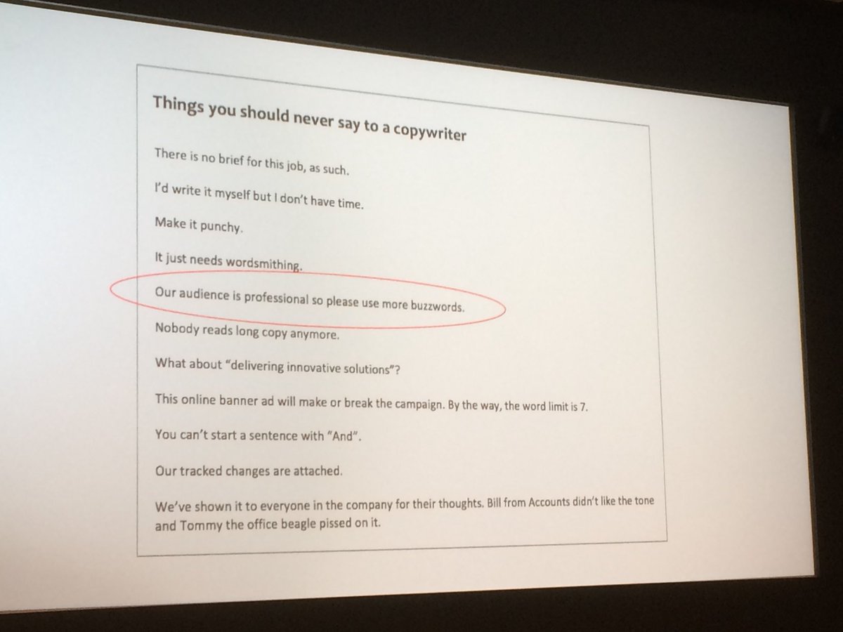 DaveTrumper's tweet image. This...

#CopyCon18