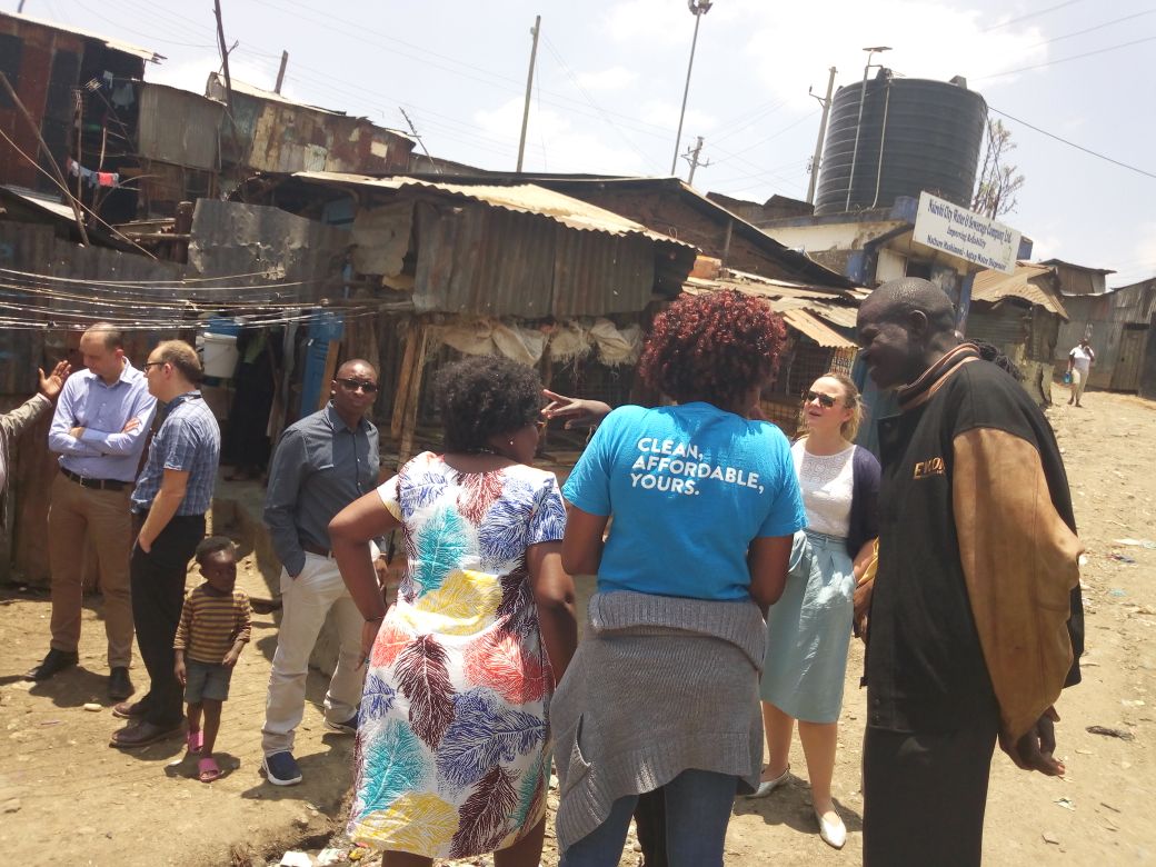 Sanergy_Collab's tweet photo. Last week, @toni_pearce,Β @ajur_gai,Β @KateOsamor, and Kenneth of @Maji_Milele
visited to see how we are delivering #safesanitation services to the residents of Mathare. It was such a treat hosting you all. cc @RoseKavuli #ItsTimeToGiveAShit #SanitationforAll https://t.co/UO5PV2kuUx