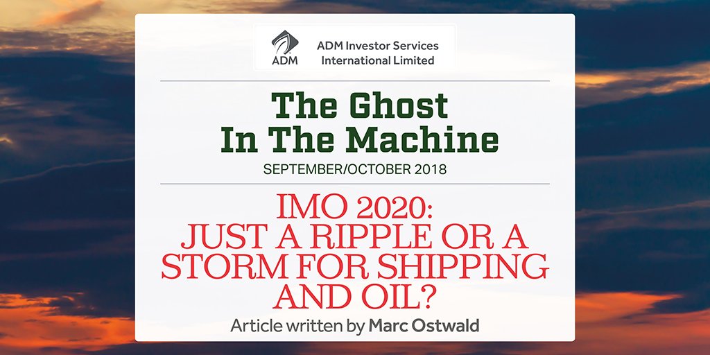 ADMISI_Ltd's tweet photo. What are the options to comply with IMO 2020 that are viable both in business and environmental terms? Marc Ostwald (@MOstwald1) shares his thoughts… #IMO2020 #TGITM https://t.co/OOCHcCwXOy https://t.co/TlIOJV6Ir5