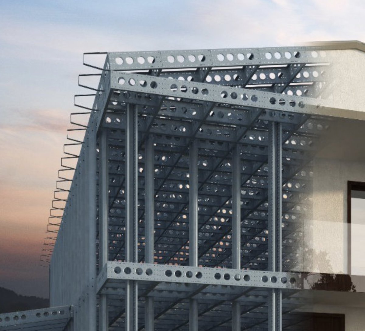 envelopearc's tweet photo. .@danrockhouse 1 of the pioneer's behind a system mentioned in Seminar 'Robotic Buildings For All' Australian Co.‘RockHouse International’ has developed mobile pressing rigs that convert sheet metal into beams, columns &amp;studwork onsite https://t.co/IoNHltQkKb #Construction @UK_CW https://t.co/ED3HDurWTR