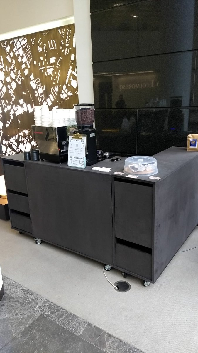 No1ColmoreSQ's tweet photo. Have you heard?! Dave @theregoescoffee is now a permanent fixture at #No1ColmoreSquare and comes with an ordering service to make sure your caffeine is delivered to you as smoothly as possible! #coffee #No1ColmoreSquare ☕️ https://t.co/549uVkYX4a