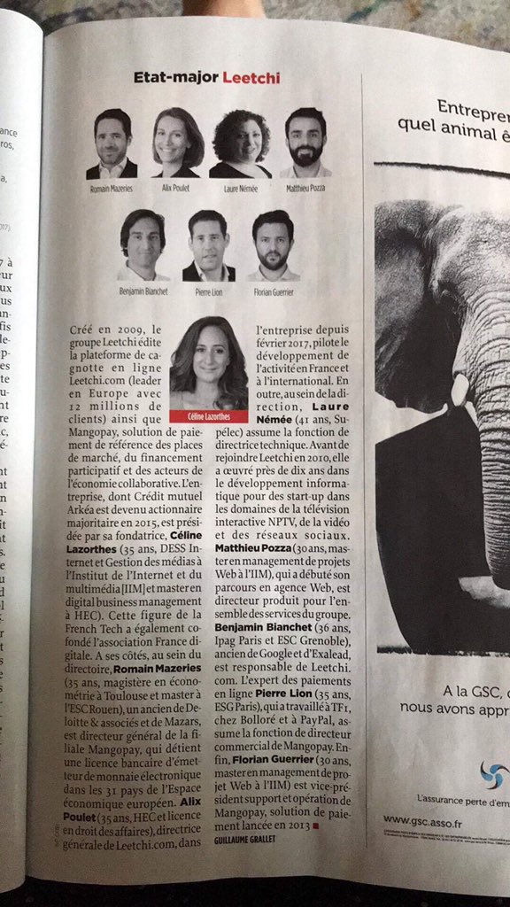 « S’entourer de collaborateurs meilleurs que soit ! » Voilà le meilleur conseil qu’on ne m’ait jamais donné..! #team #leetchi #MANGOPAY dans l’état-major du <a href="/LePoint/">Le Point</a>
