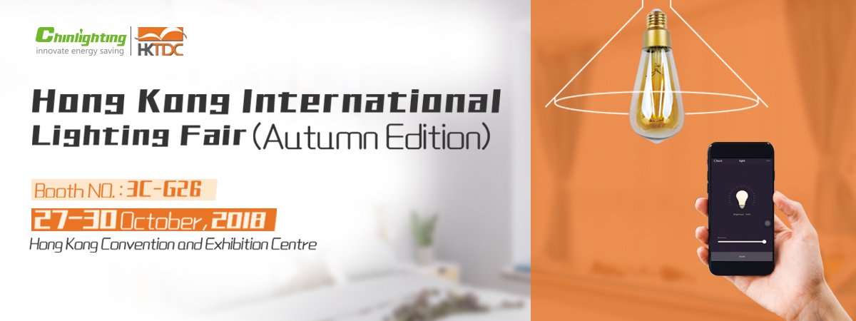 Waiting for you at the Hong Kong International Lighting Fair 
(Autumn Edition).
Add: Hong Kong Convention and Exhibition Centre
Time: 27-30 October，2018
Booth No. 3C-G26
#HKTDC #LED #Light #Fair #chinlighting