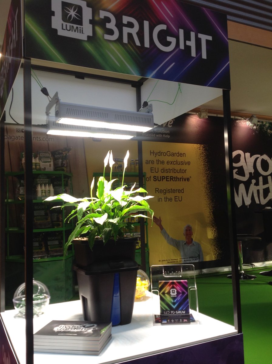 HydroGardenLtd's tweet photo. All set up and ready to go at Cultiva 2018! Come and visit us on stand E4 and check out some of our amazing brands 🌱 #hydrogarden #lumii #gogro #rootit #cultiva2018 https://t.co/sTiYxT4GCP