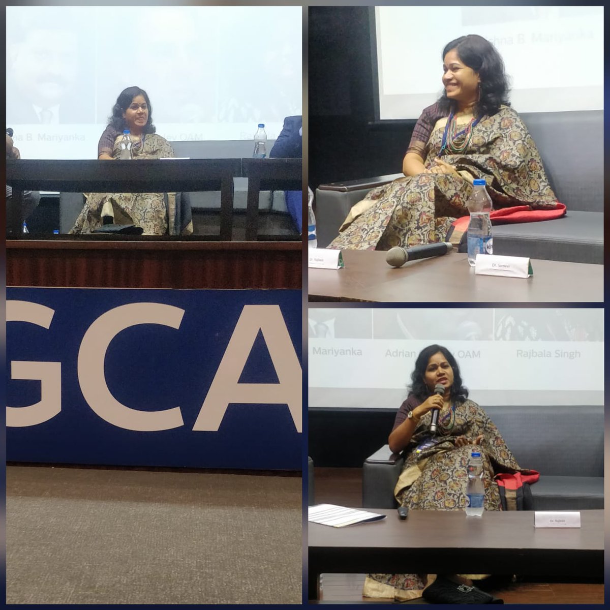 gcaconference's tweet photo. A thought-provoking conversation with Dr. Rajbala Singh,The LNM Institute of Information Technology at the Panel Discussion 7 on "Artificial Intelligent: The Future of simulated communication" 
#GCAJaipur conference 2018 @Jaipur_Manipal 
@BWBusinessworld @BusinessWire @e4mtweets https://t.co/fz9WMGhu8Q
