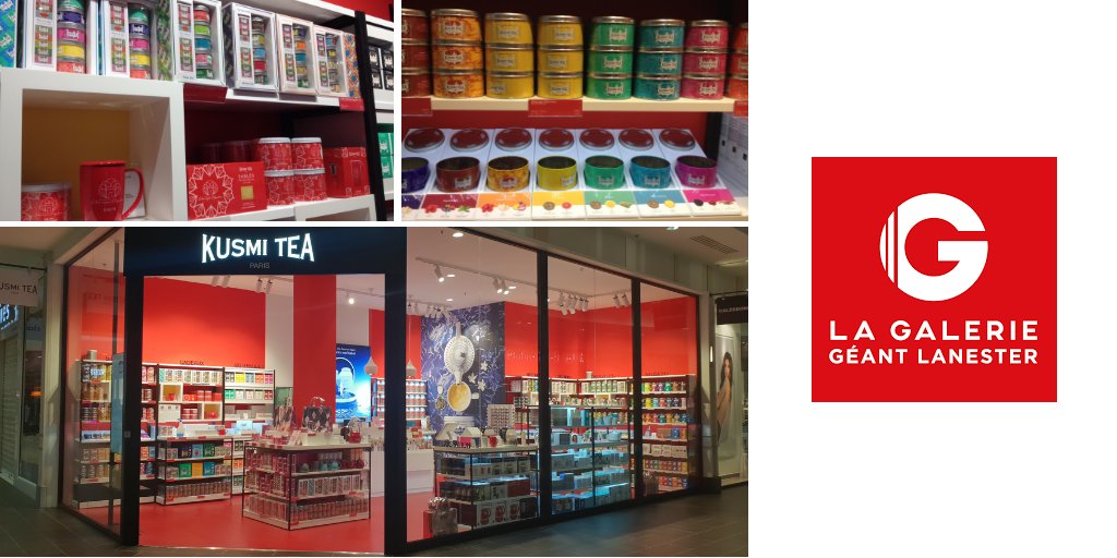 Après une ouverture dans La Galerie le Phare de l’Europe à Brest en mai, la maison de thé <a href="/KusmiTea/">Kusmi Tea</a>, qui cultive à la fois modernité et tradition, vient d’ouvrir ses portes dans une autre de nos galeries bretonnes à Lanester.