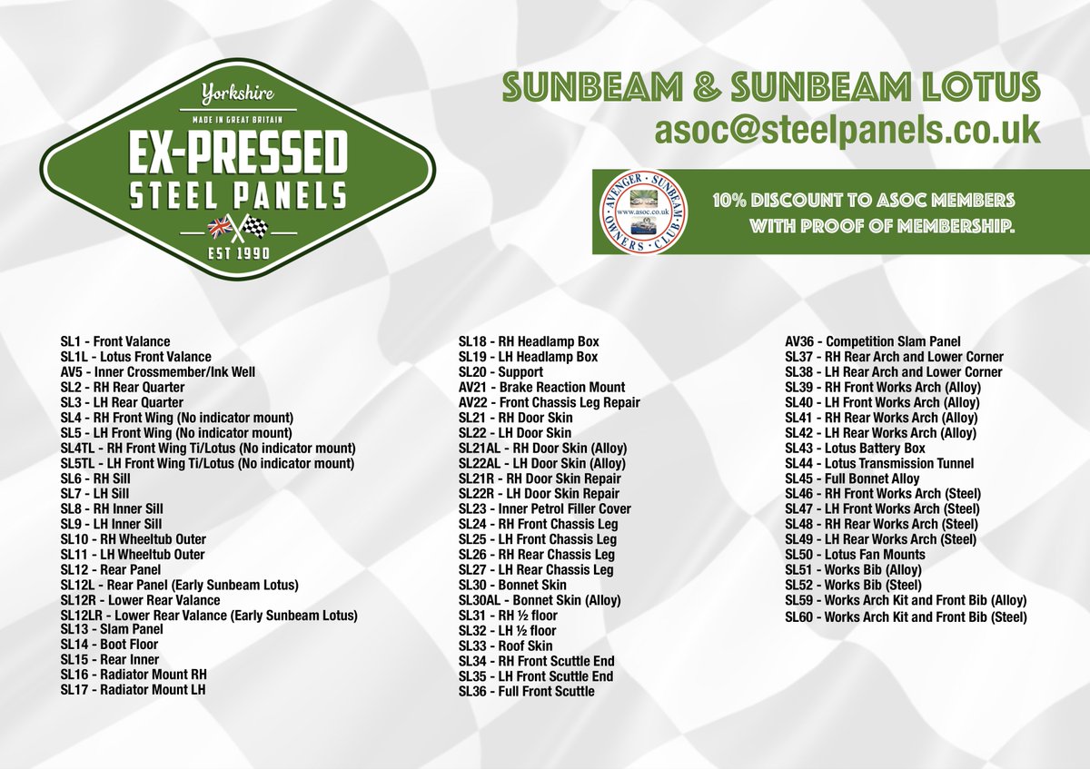 ExPressedSteel's tweet photo. New panels for the Sunbeam Sunbeam Lotus.
https://t.co/bFgDke1AHb
#chryslersunbeam #talbotsunbeam #simcasunbeam #chryslersunbeamlotus #talbotsunbeamlotus #simcasunbeamlotus #avonsunbeamlotus #talbotlotus #sunbeamti @avengerSunbeam @TheSunbeamLotus #avengersunbeamownersclub https://t.co/D5tr6vNryd