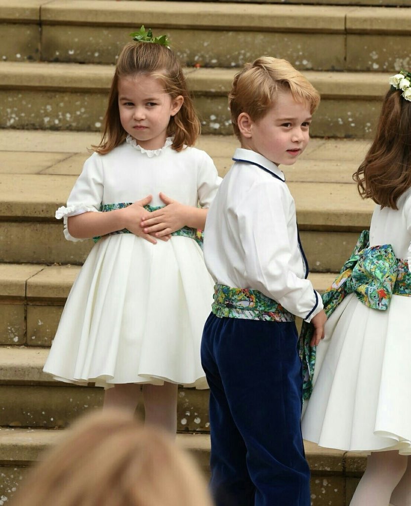 Lucyyyyy_'s tweet photo. The cutest little pair #RoyalWedding https://t.co/ePAKprSu7Y