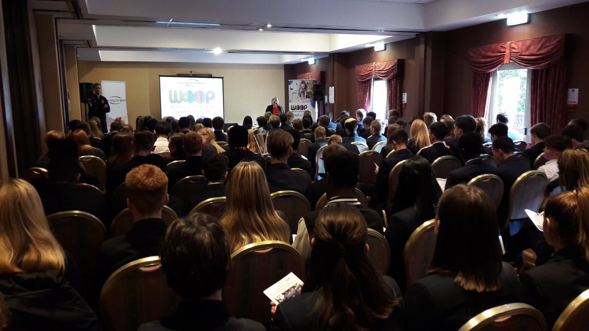 LearningtoWork's tweet photo. This morning's first group of students from @GarthHillColl learning about the #WOOP (#WorldsofOpportunity) programme @Adviza_Charity @TVBLEP https://t.co/cuCvDhyXzF