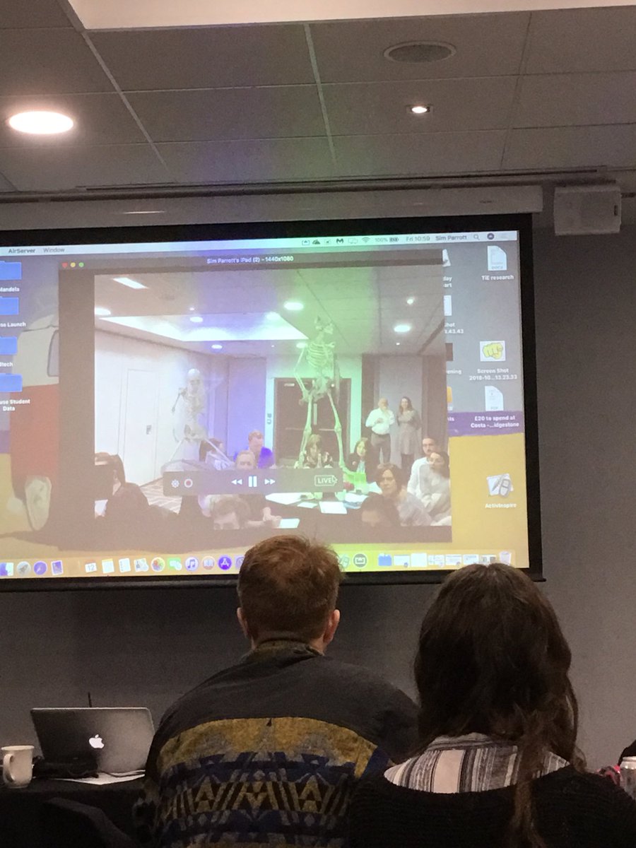 ChloeMayP23's tweet photo. @STEMwithMrP highlighting a variety of AR apps to inspire writing by involving sight, sound and a bit of drama. #litshedconf #edtechhub #FXGuru #BBCcivilisations #GoogleExpeditions https://t.co/tEWGHFGM9h