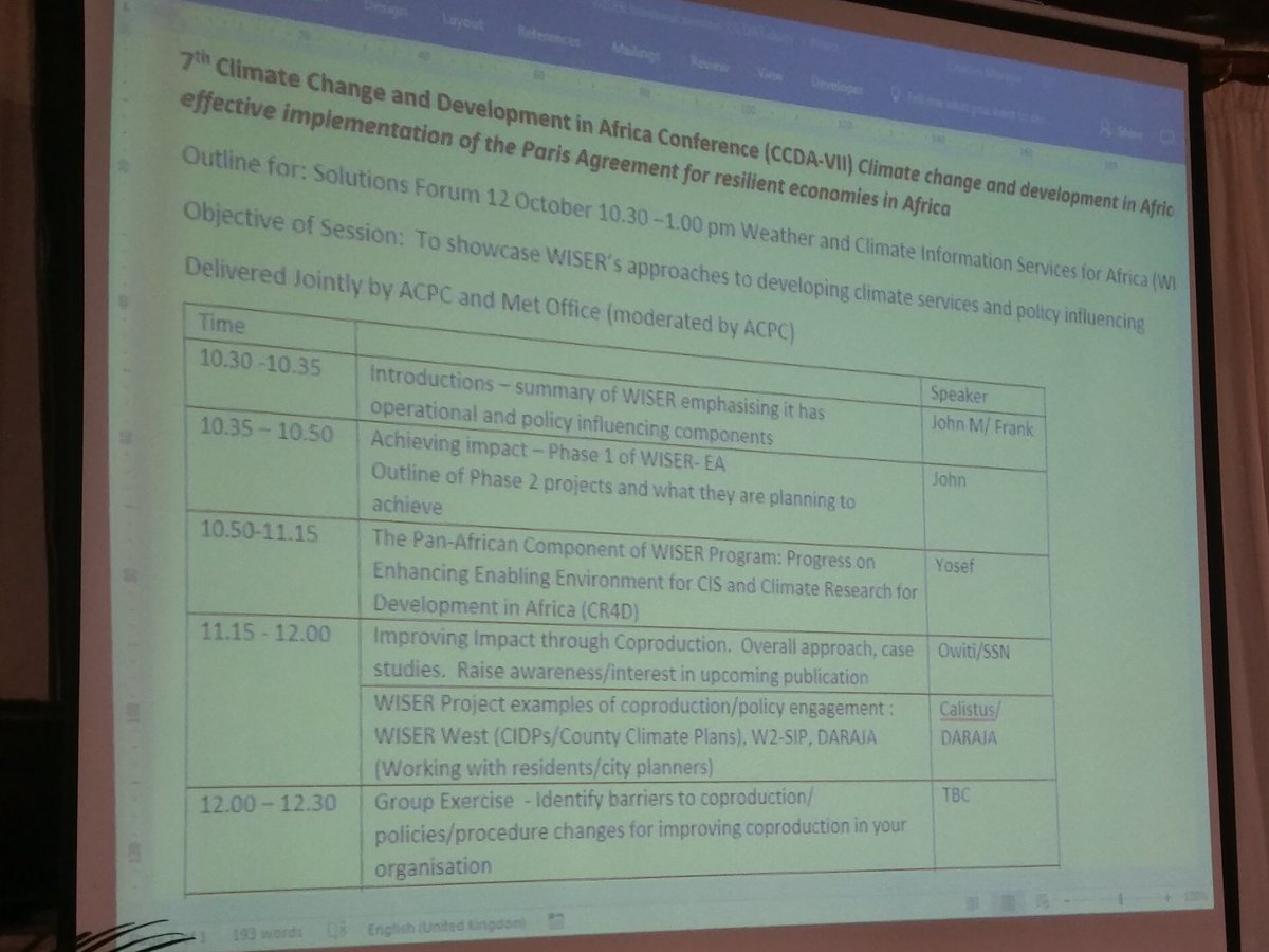 JemWakini's tweet photo. We need to forge collaborations, leverage one each others strengths and create synergies to ensure users of climate information at all levels are able to access and use climate information @careclimate @icpac_igad @PACJA1 #WISER #CCDAVII https://t.co/duWAW1siMa
