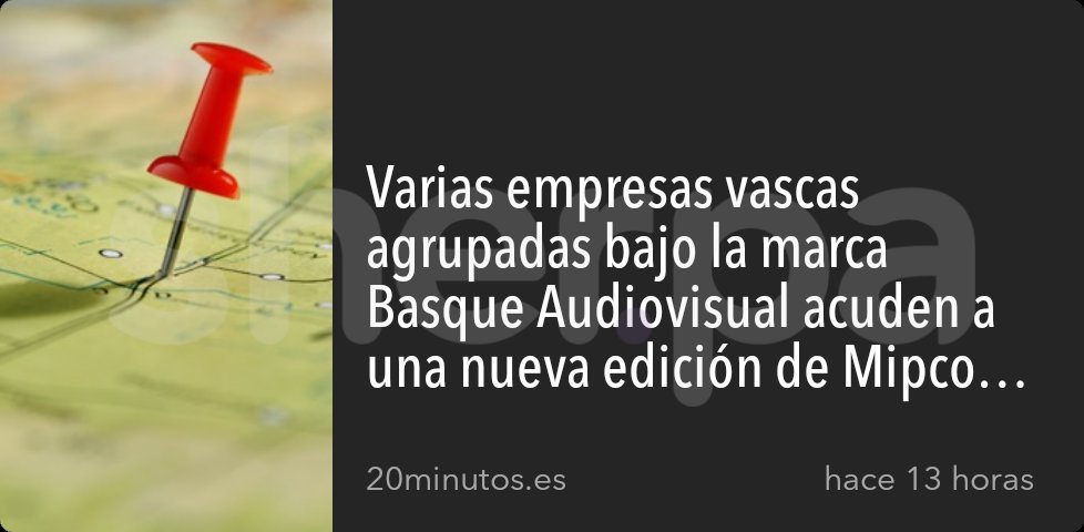 Varias empresas vascas agrz 5vv upadas bajo. la marca Basque Audiovisual acuden a una nueva edición de Mipcom en Cannes

Ver toda la historia: share.sher.pa/link/8kSTVP-DQ… vía Sherpa.