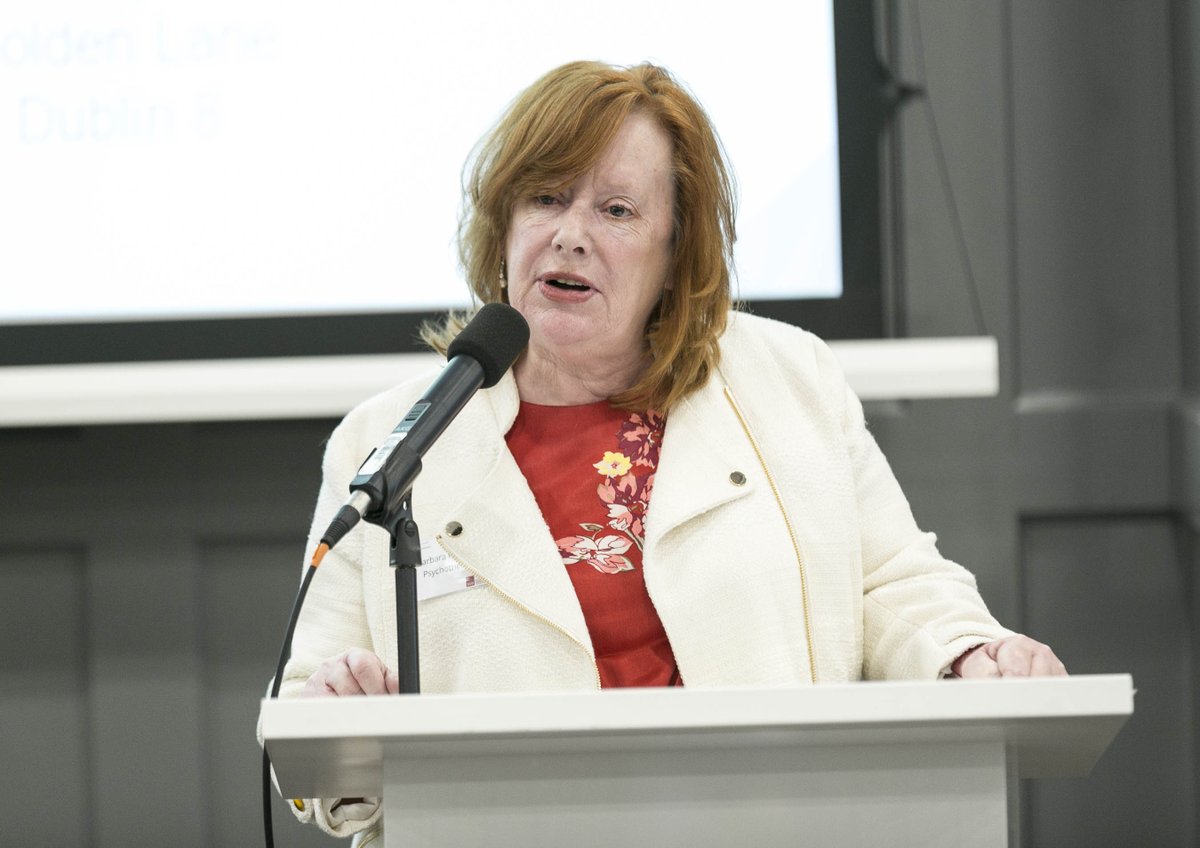 ICPmentalhealth's tweet photo. Psychotherapist Barbara Fitzgerald spoke of the role of #psychotherapy in questioning cultural assumptions and enabling the voiceless to speak #BBMH #borders #mentalhealth #brexit https://t.co/WJE3ZKY2CF